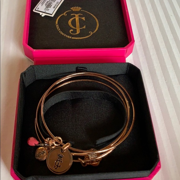 Juicy Couture Jewelry - Juicy Couture Gold Bangles (3), New With Tags&Box Juicy Couture Jewelry - Juicy Couture Gold Bangles (3), New With Tags&Box